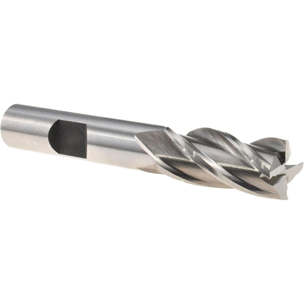 Square End Mill: 11.00 mm Dia, 4 Flute, High Speed Steel