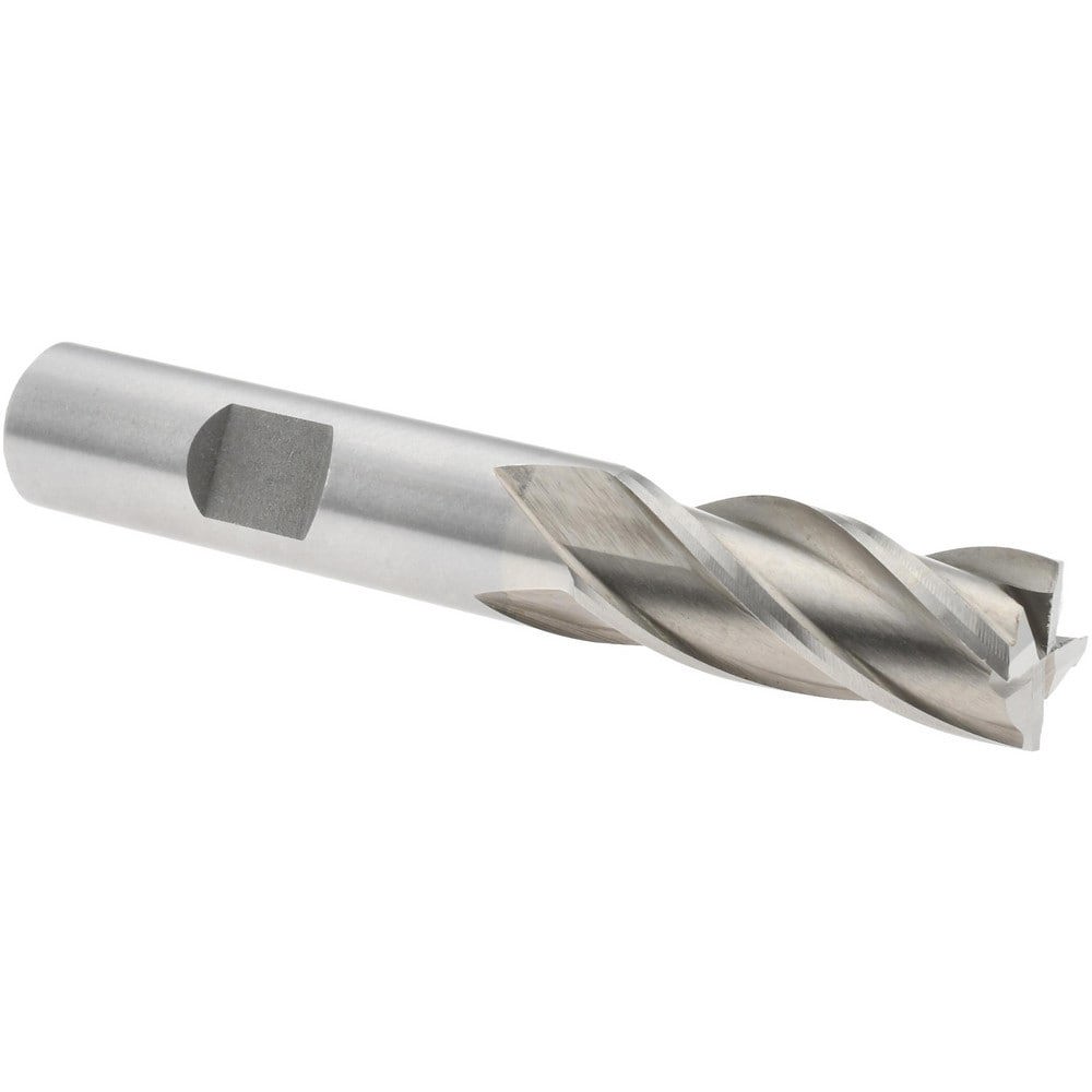 Square End Mill: 13.00 mm Dia, 4 Flute, High Speed Steel