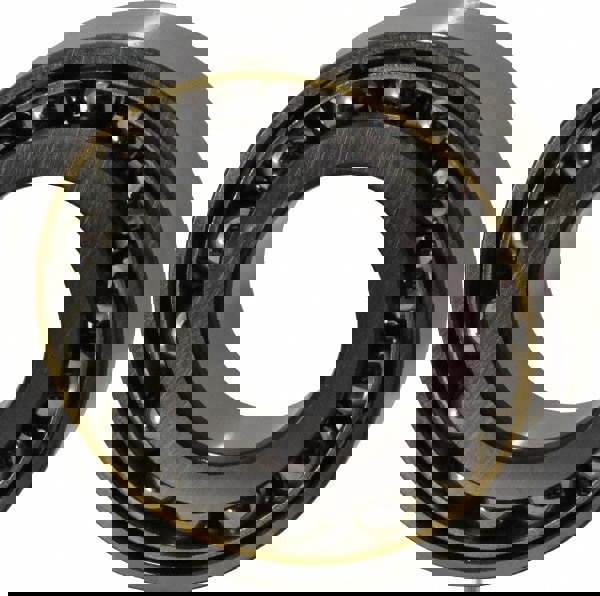 Angular Contact Ball Bearing: 40 mm Bore Dia, 80 mm OD, 18 mm OAW, Without Flange