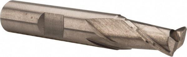 Square End Mill: 9.00 mm Dia, 2 Flute, High Speed Steel
