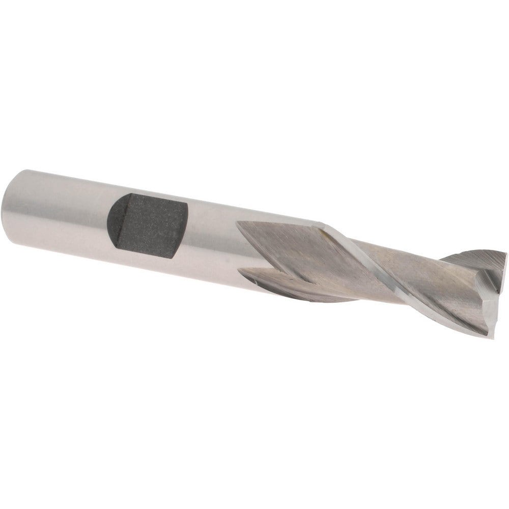 Square End Mill: 10.00 mm Dia, 2 Flute, High Speed Steel