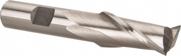 Square End Mill: 16.00 mm Dia, 2 Flute, High Speed Steel