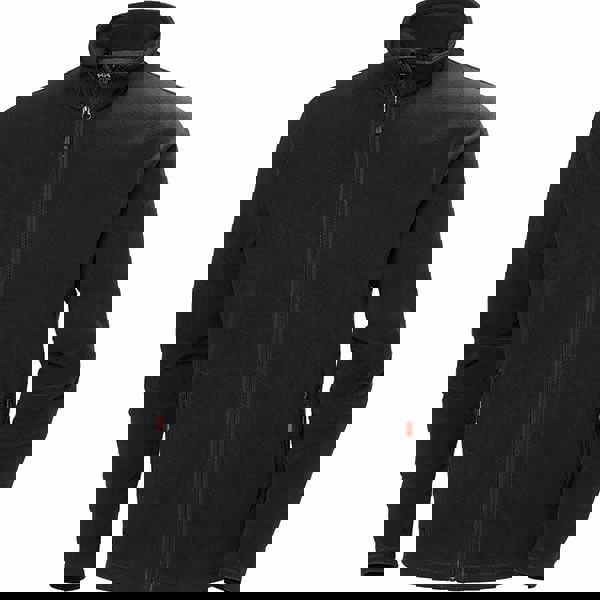 Heated Jacket: Size Large, Black, Polyester & Thermal Knit Fleece