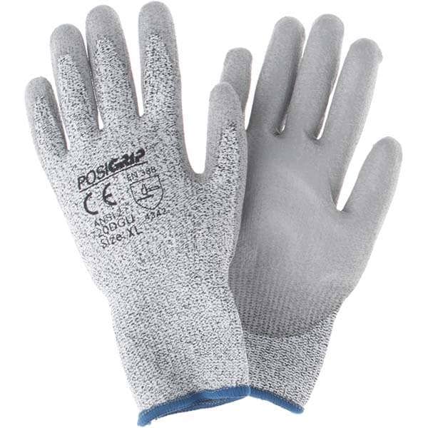 Cut, Puncture & Abrasion-Resistant Gloves: PiP 720DGU, Size X-Large, ANSI Cut A2, ANSI Puncture 2, Polyurethane, PolyKor