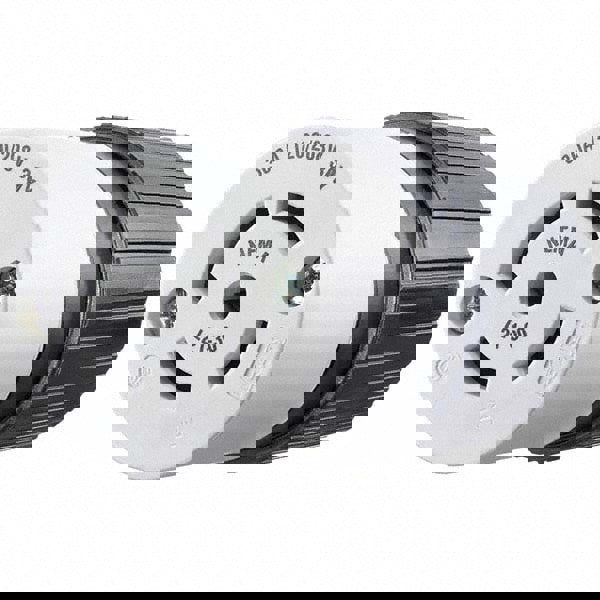 Locking Inlet: Connector, Industrial, L21-30R, 120 & 208V, Black & White