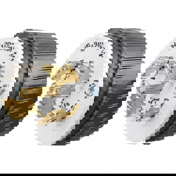 Locking Inlet: Plug, Industrial, L21-30P, 120 & 208V, Black & White