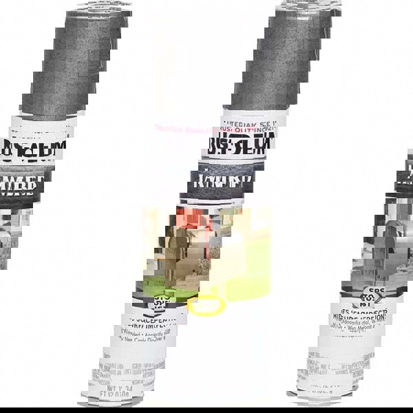 Alkyd Enamel Paint: 120 fl oz, Hammertone, Gray