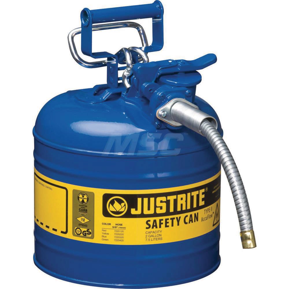 Safety Can: 2 gal, Steel