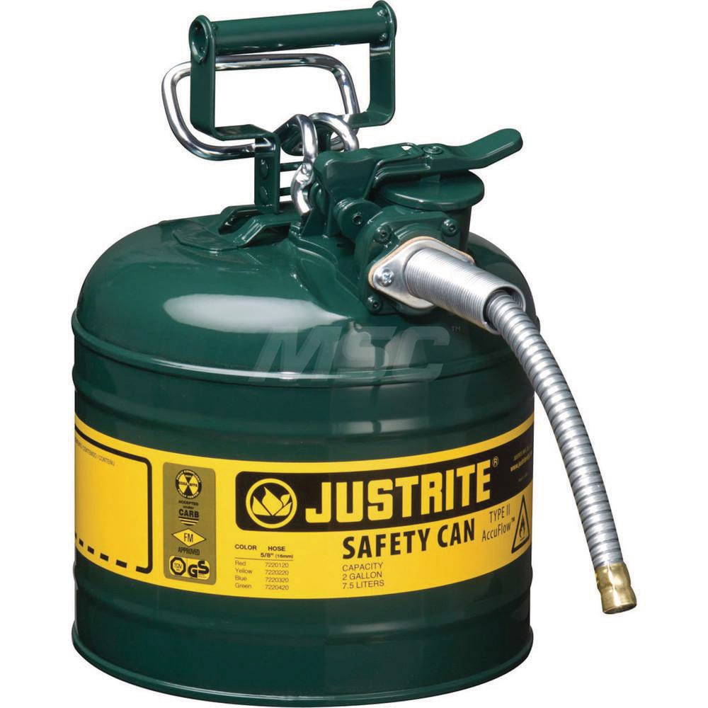 Safety Can: 2 gal, Steel