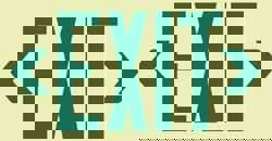 Exit, Plastic Exit Sign