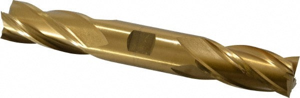 Square End Mill: 7/8'' Dia, 1-7/8'' LOC, 7/8'' Shank Dia, 6-1/8'' OAL, 4 Flutes, High Speed Steel