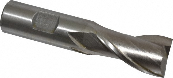 Square End Mill: 7/8'' Dia, 1-1/2'' LOC, 3/4'' Shank Dia, 3-5/8'' OAL, 2 Flutes, Cobalt