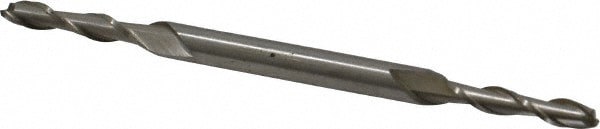Square End Mill: 9/64'' Dia, 3/4'' LOC, 3/16'' Shank Dia, 3-1/8'' OAL, 2 Flutes, Cobalt