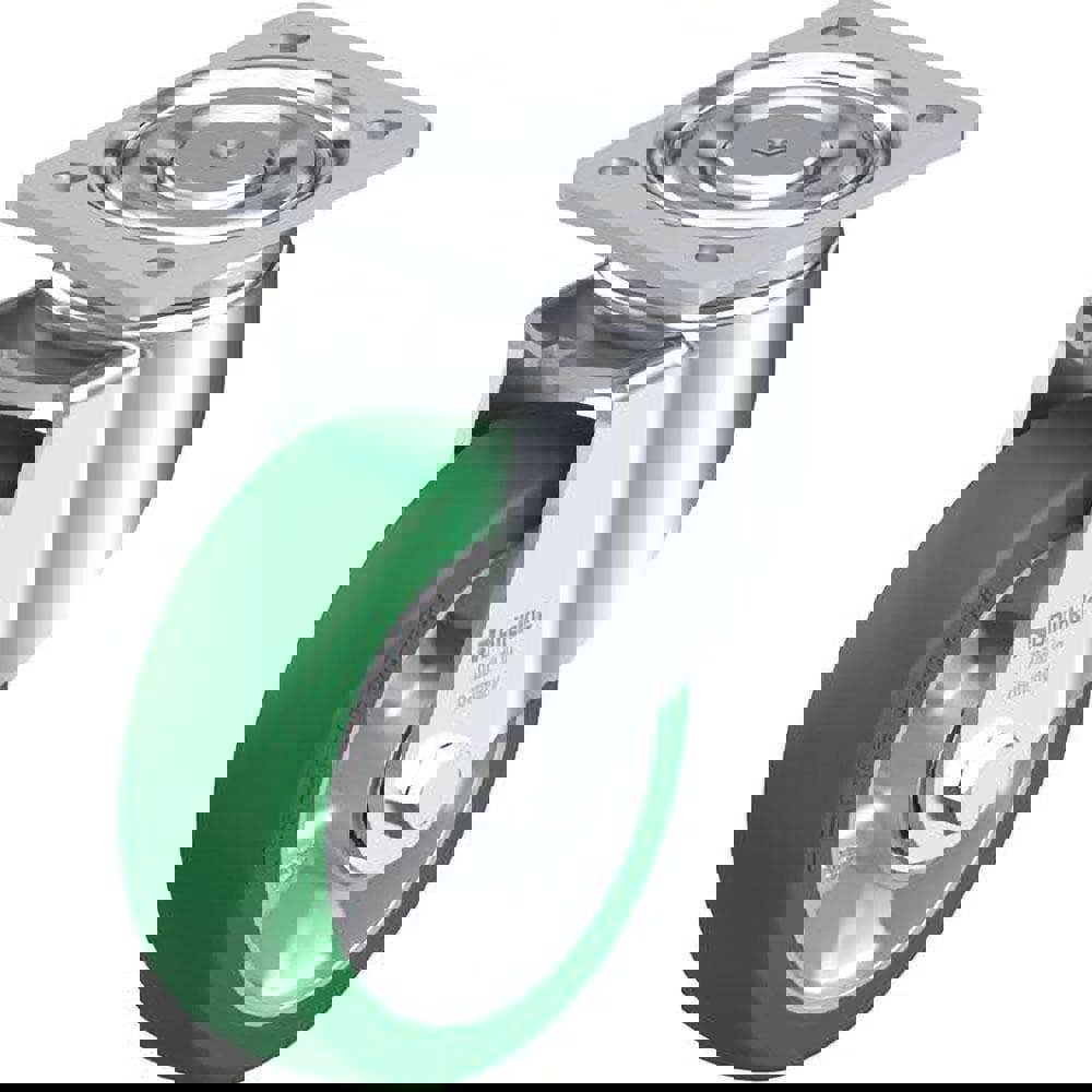 Swivel Top Plate Caster: Polyurethane-Elastomer Blickle Softhane, 6