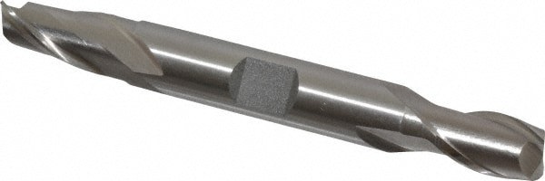 Square End Mill: 11/32'' Dia, 9/16'' LOC, 3/8'' Shank Dia, 3-1/8'' OAL, 2 Flutes, Cobalt
