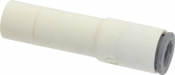 Push-To-Connect Tube to Stem Tube Fitting: Plug-In Reducer, 1/4 x 3/8