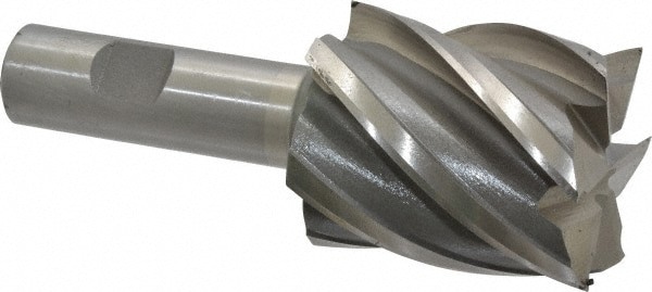 Square End Mill: 1-3/4'' Dia, 2'' LOC, 3/4'' Shank Dia, 4-1/2'' OAL, 6 Flutes, Cobalt