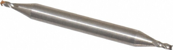 Square End Mill: 1/16'' Dia, 3/32'' LOC, 3/16'' Shank Dia, 2'' OAL, 4 Flutes, Cobalt