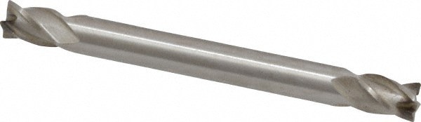 Square End Mill: 3/16'' Dia, 9/32'' LOC, 3/16'' Shank Dia, 2'' OAL, 4 Flutes, Cobalt