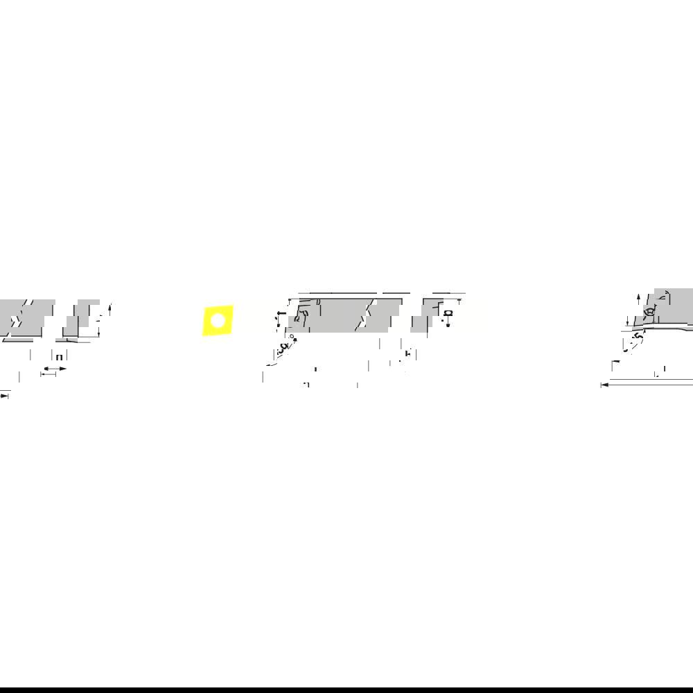 Indexable Turning Toolholders; Toolholder Style: SCLCR ; Lead Angle: 95.000 ; Insert Holding Method: Screw ; Shank Width (mm): 8.00 ; Shank Height (mm): 8.00 ; Overall Length (mm): 100.0000