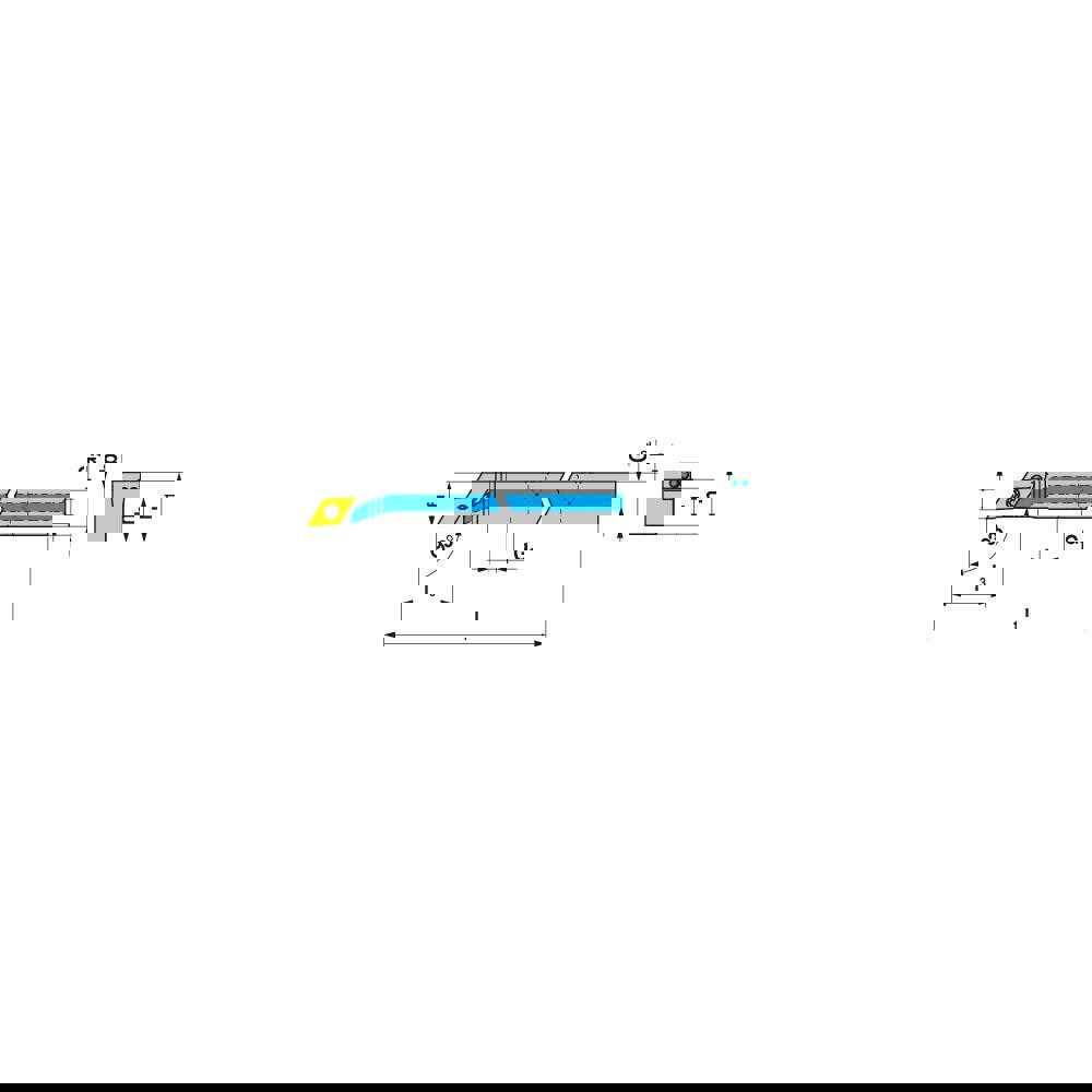 Indexable Turning Toolholders; Toolholder Style: SDJCR ; Lead Angle: 93.000 ; Insert Holding Method: Screw ; Shank Width (mm): 16.00 ; Shank Height (mm): 16.00 ; Overall Length (mm): 125.0000