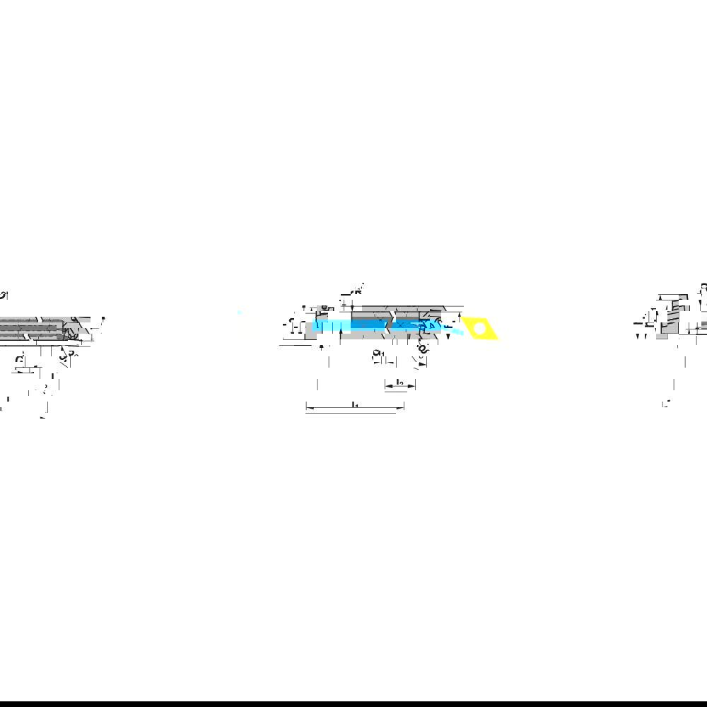Indexable Turning Toolholders; Toolholder Style: SDJNL ; Lead Angle: 93.000 ; Insert Holding Method: Lever ; Shank Width (mm): 12.00 ; Shank Height (mm): 10.00 ; Overall Length (mm): 100.0000