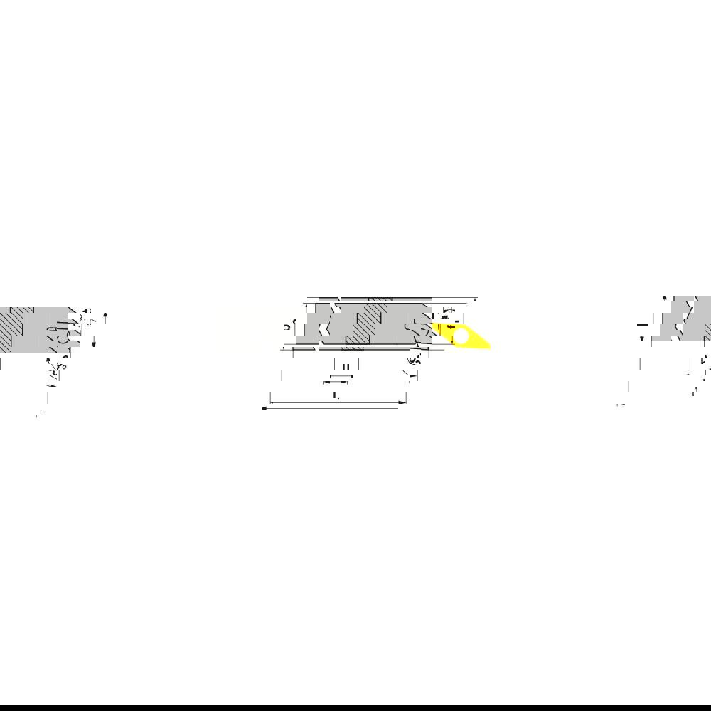 Indexable Turning Toolholders; Toolholder Style: SVJPL ; Lead Angle: 93.000 ; Insert Holding Method: Screw ; Shank Width (mm): 12.00 ; Shank Height (mm): 12.00 ; Overall Length (mm): 100.0000