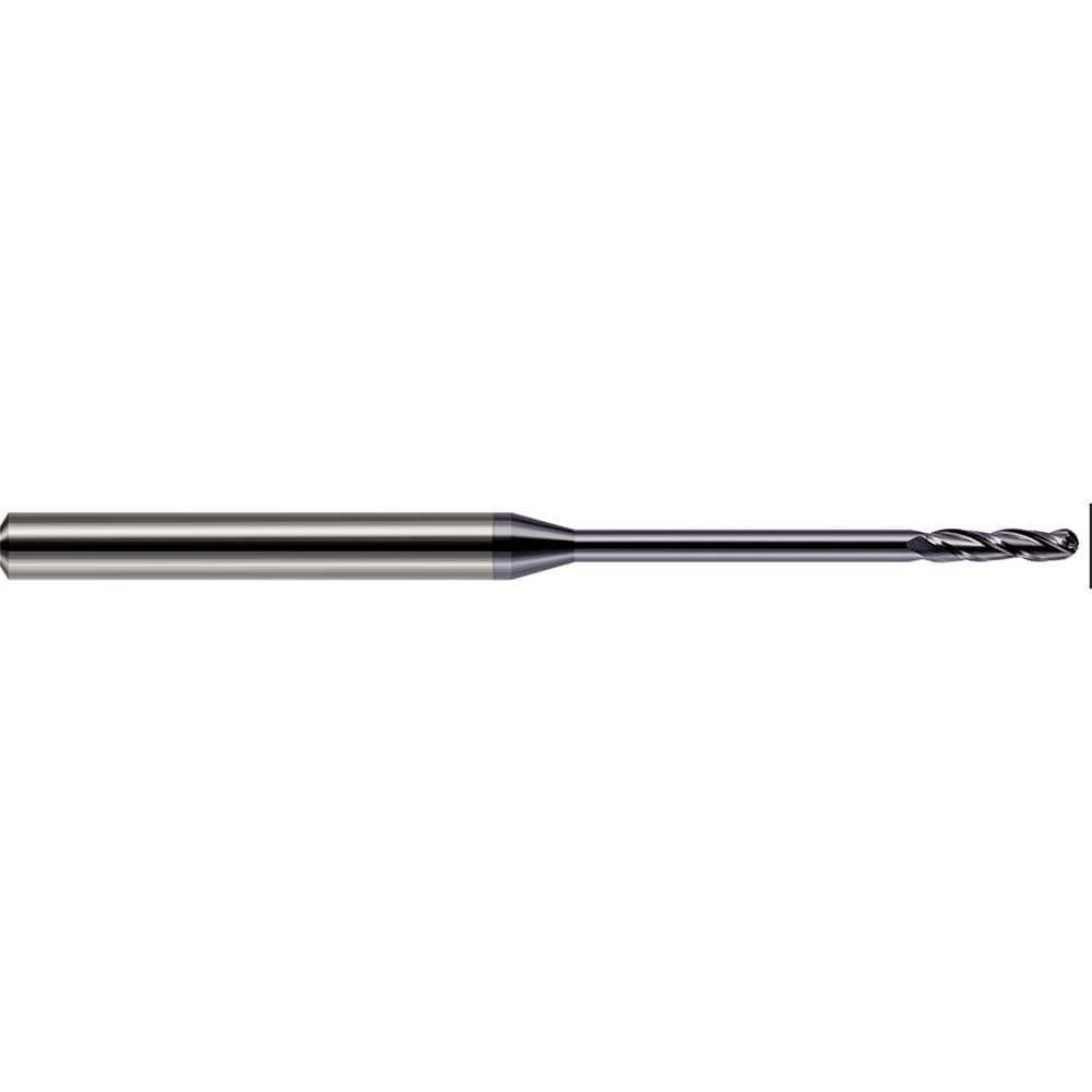 Ball End Mills; Mill Diameter (Inch): 1/32 ; Number Of Flutes: 3 ; End Mill Material: Solid Carbide ; Shank Diameter (Inch): 1/8 ; Shank Diameter (Decimal Inch): 0.1250 ; Overall Length (Decimal Inch): 2.5000in