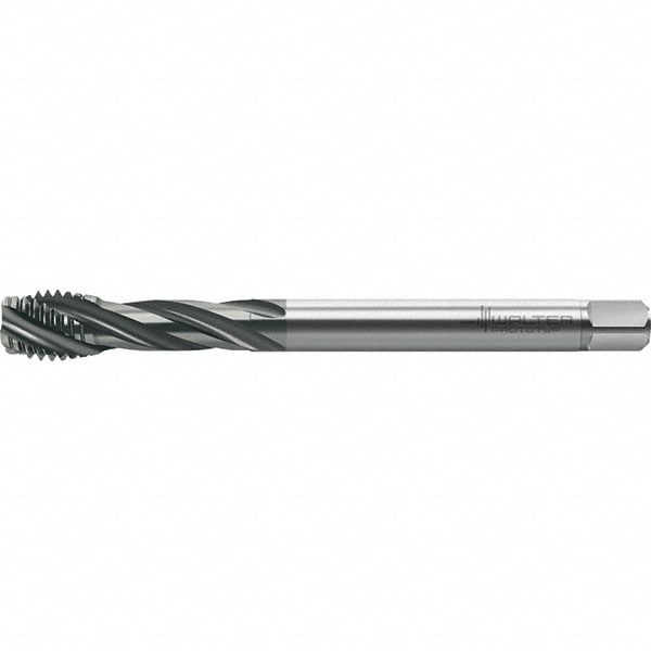 Spiral Flute Tap: M20x2.50 Metric, 4 Flutes, Semi-Bottoming, 6HX Class of Fit, High Speed Steel, TICN Coated