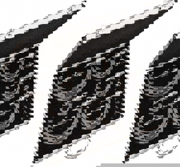 Mechanical Outside Micrometer Set: 6 Pc, 0 to 6