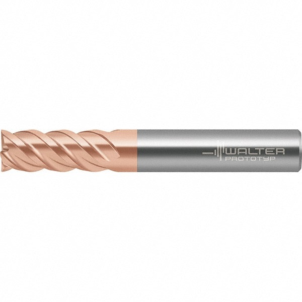 Square End Mill: 13mm LOC, 6mm Shank Dia, 57mm OAL, 4 Flutes, Solid Carbide