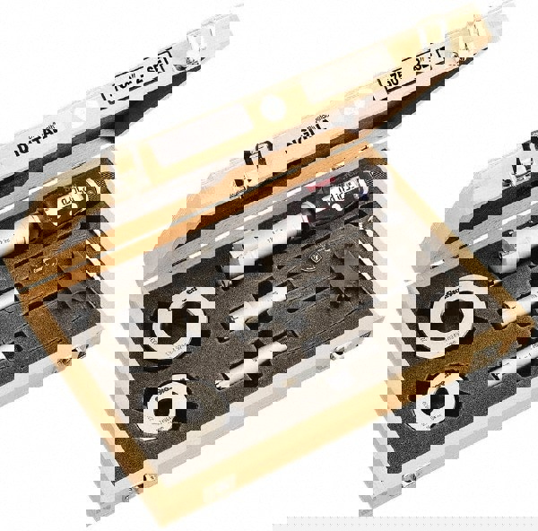 20 to 50mm, 80mm Gage Depth, 0.001mm Resolution, Friction Thimble, IP65 Electronic Inside Hole Micrometer Set