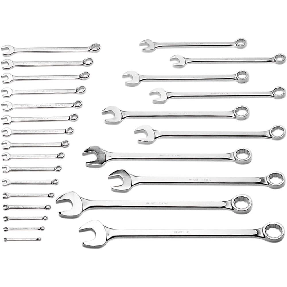 Combination Wrench Set: 26 Pc, Inch