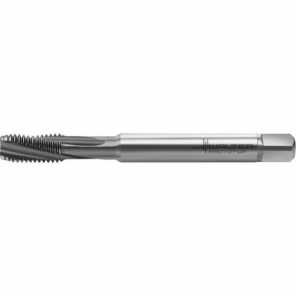 Spiral Flute Tap: M10x1.50 Metric, 3 Flutes, Semi-Bottoming, 6HX Class of Fit, High Speed Steel, TICN Coated