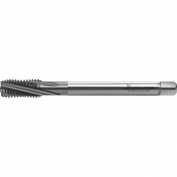 Spiral Flute Tap: M12x1.75 Metric, 4 Flutes, Semi-Bottoming, 6HX Class of Fit, High Speed Steel, TICN Coated