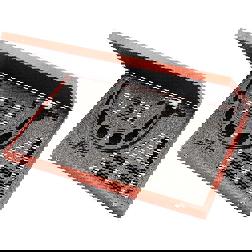 Mechanical Outside Micrometer Set: 6 Pc, 6 to 12