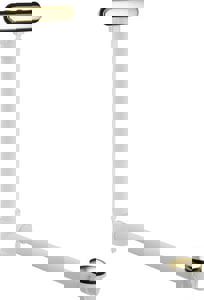 Plastic Toe-Tap Drain in Vibrant Polished Brass