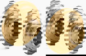 2-1/4 in. Metal Trim in Vibrant Brushed Moderne Brass