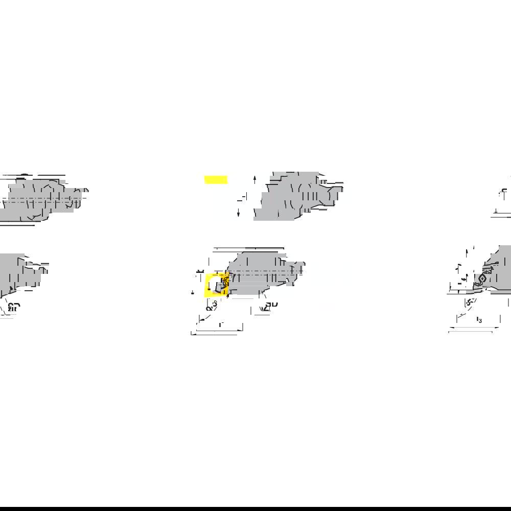Modular Turning & Profiling Cutting Unit Heads; System Size: BH16 ; Cutting Direction: Right Hand ; Compatible Insert Style: CC.. ; Compatible Insert Size Code: 32.5. ; Internal or External: External ; Insert Holding Method: Screw