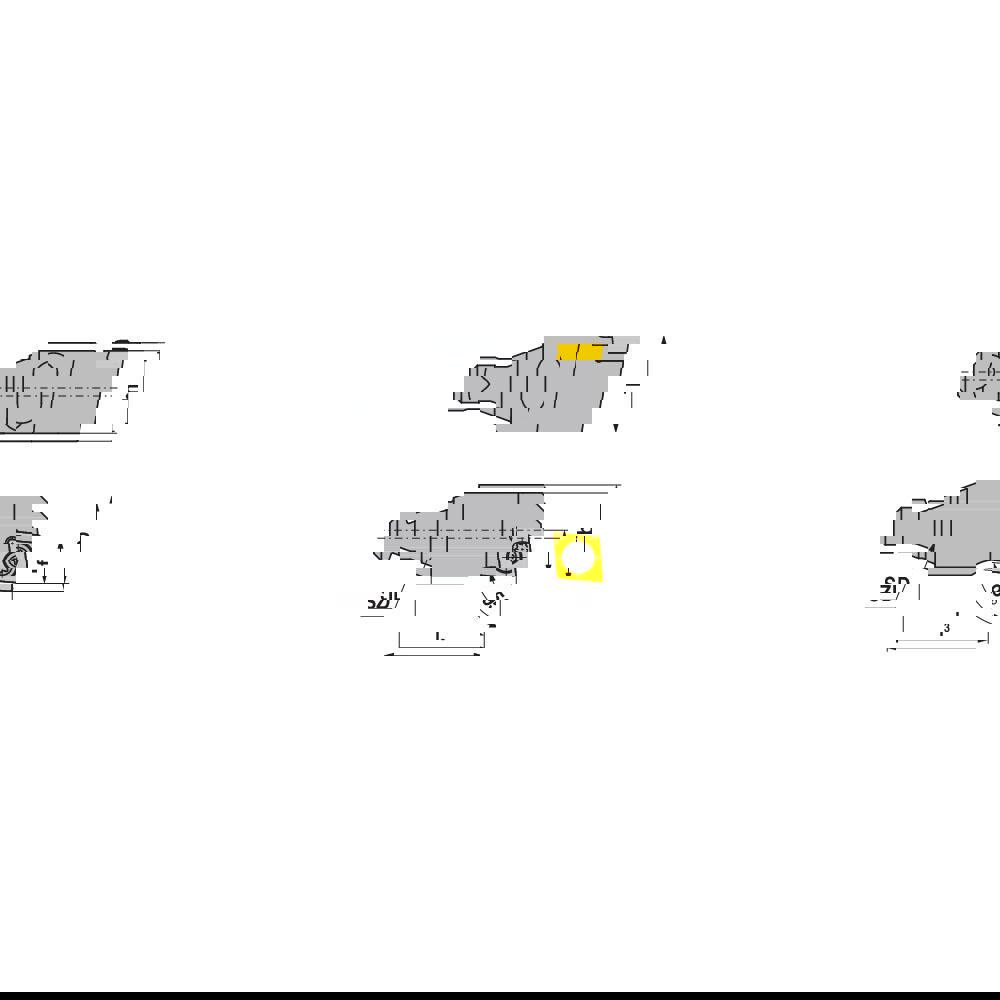 Modular Turning & Profiling Cutting Unit Heads; System Size: BH12 ; Cutting Direction: Left Hand ; Compatible Insert Style: CC.. ; Compatible Insert Size Code: 21.5. ; Internal or External: External ; Insert Holding Method: Screw
