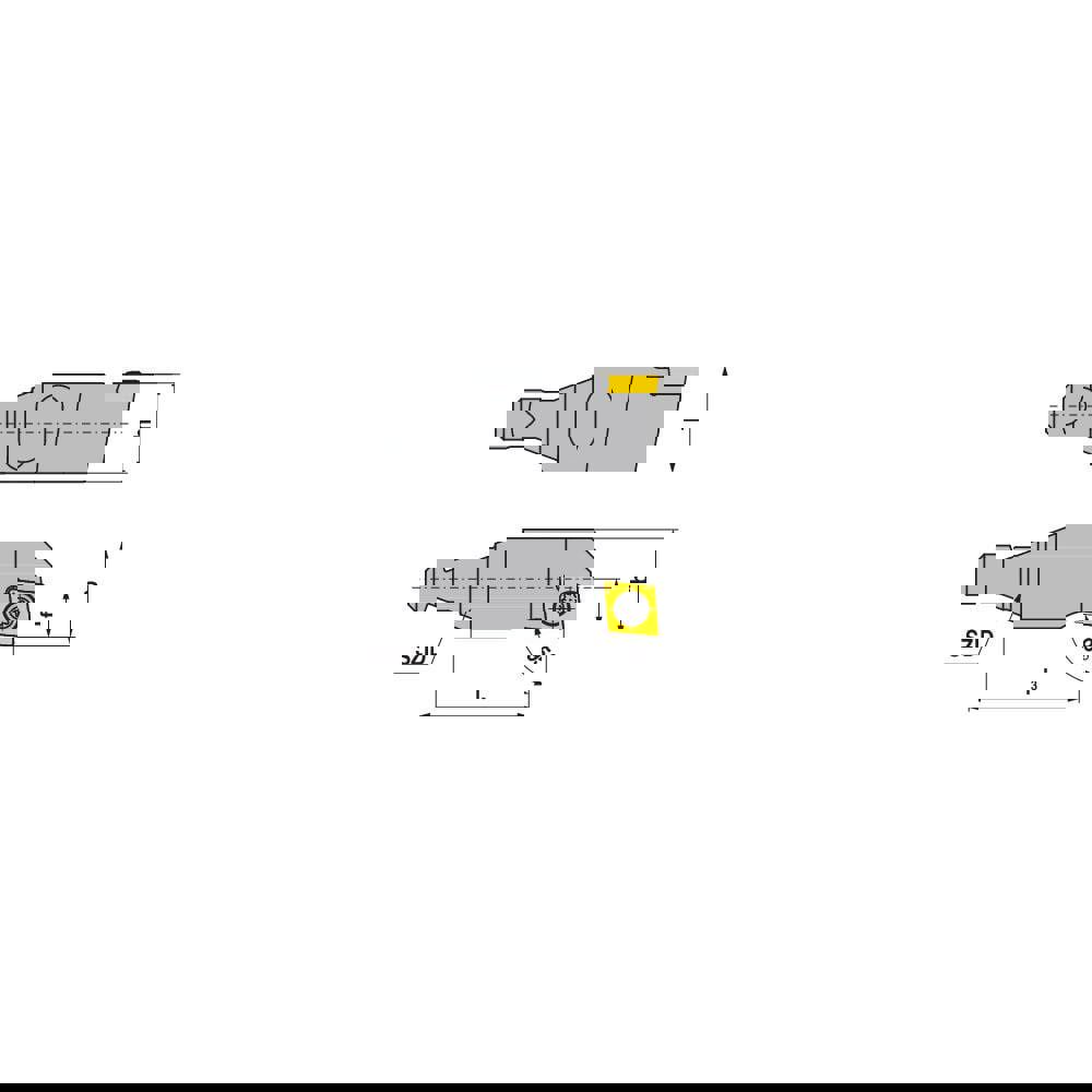 Modular Turning & Profiling Cutting Unit Heads; System Size: BH16 ; Cutting Direction: Left Hand ; Compatible Insert Style: CC.. ; Compatible Insert Size Code: 21.5. ; Internal or External: External ; Insert Holding Method: Screw