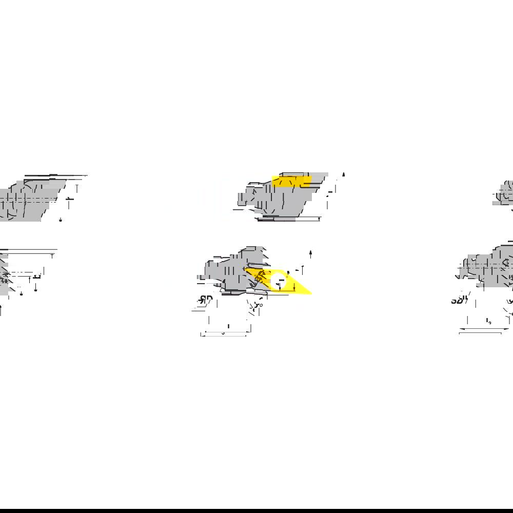 Modular Turning & Profiling Cutting Unit Heads; System Size: BH16 ; Cutting Direction: Left Hand ; Compatible Insert Style: VC.. ; Compatible Insert Size Code: 22. ; Internal or External: External ; Insert Holding Method: Screw
