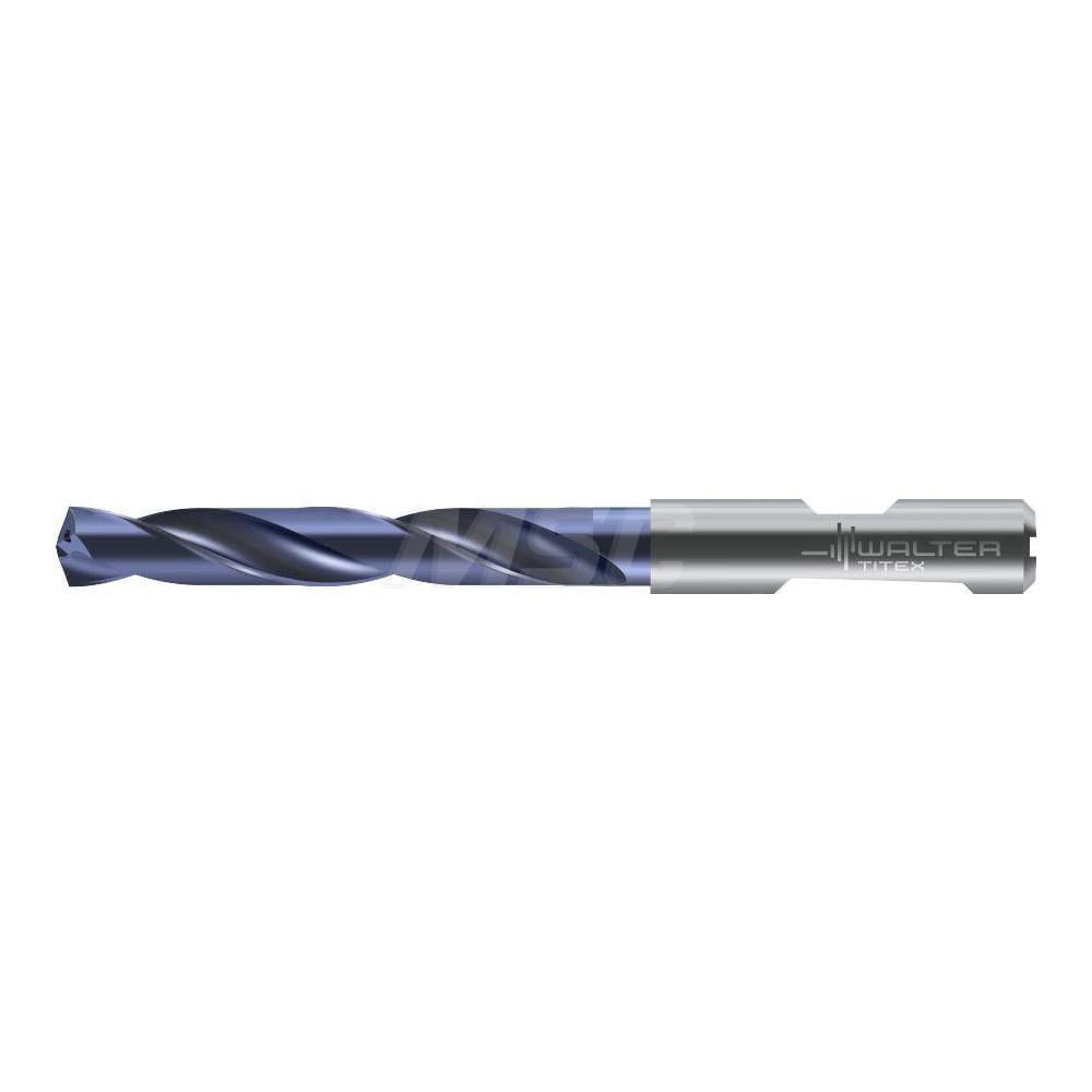 Jobber Length Drill Bit: 6.40 mm (0.2520) Dia, 140 deg, Solid Carbide