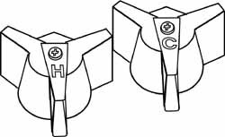 Faucet Handles; Type: Faucet Handles ; Style: CP Handles (T/S) ; For Manufacturer: CN ; For Manufacturer's Number: 521H&C ; PSC Code: 4510