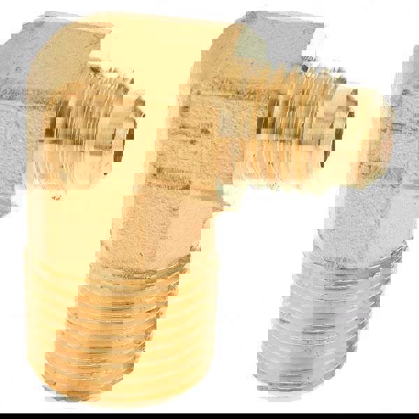 Brass Flared Tube Male Elbow: 1/4