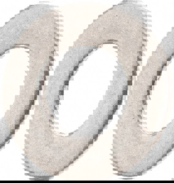 M4 Screw Standard Flat Washer: Grade 316 Stainless Steel, Plain Finish