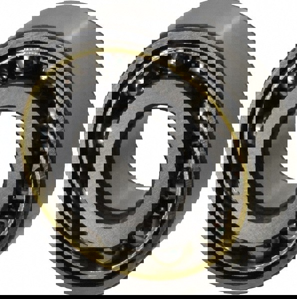 Angular Contact Ball Bearing: 20 mm Bore Dia, 52 mm OD, 15 mm OAW, Without Flange