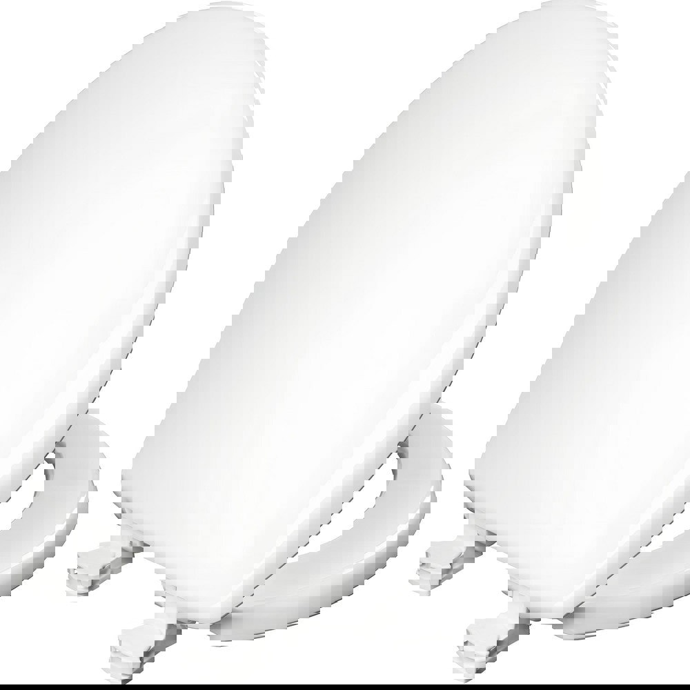 Toilet Seats; Type: Standard; Closed ; Style: Round ; Material: Plastic ; Color: White ; Outside Width: 14.688in (Inch); Inside Width: 8.3750in (Inch)