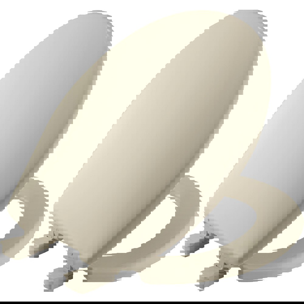 Toilet Seats; Type: Standard; Closed ; Style: Round ; Material: Plastic ; Color: Bone ; Outside Width: 14.688in (Inch); Inside Width: 8.3750in (Inch)