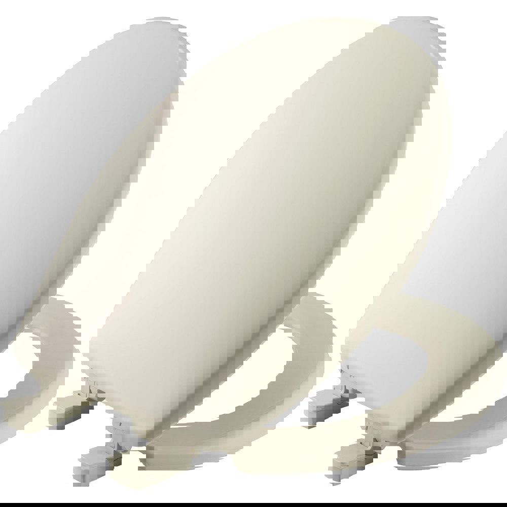 Toilet Seats; Type: Standard; Closed ; Style: Round ; Material: Plastic ; Color: Biscuit ; Outside Width: 14.688in (Inch); Inside Width: 8.3750in (Inch)